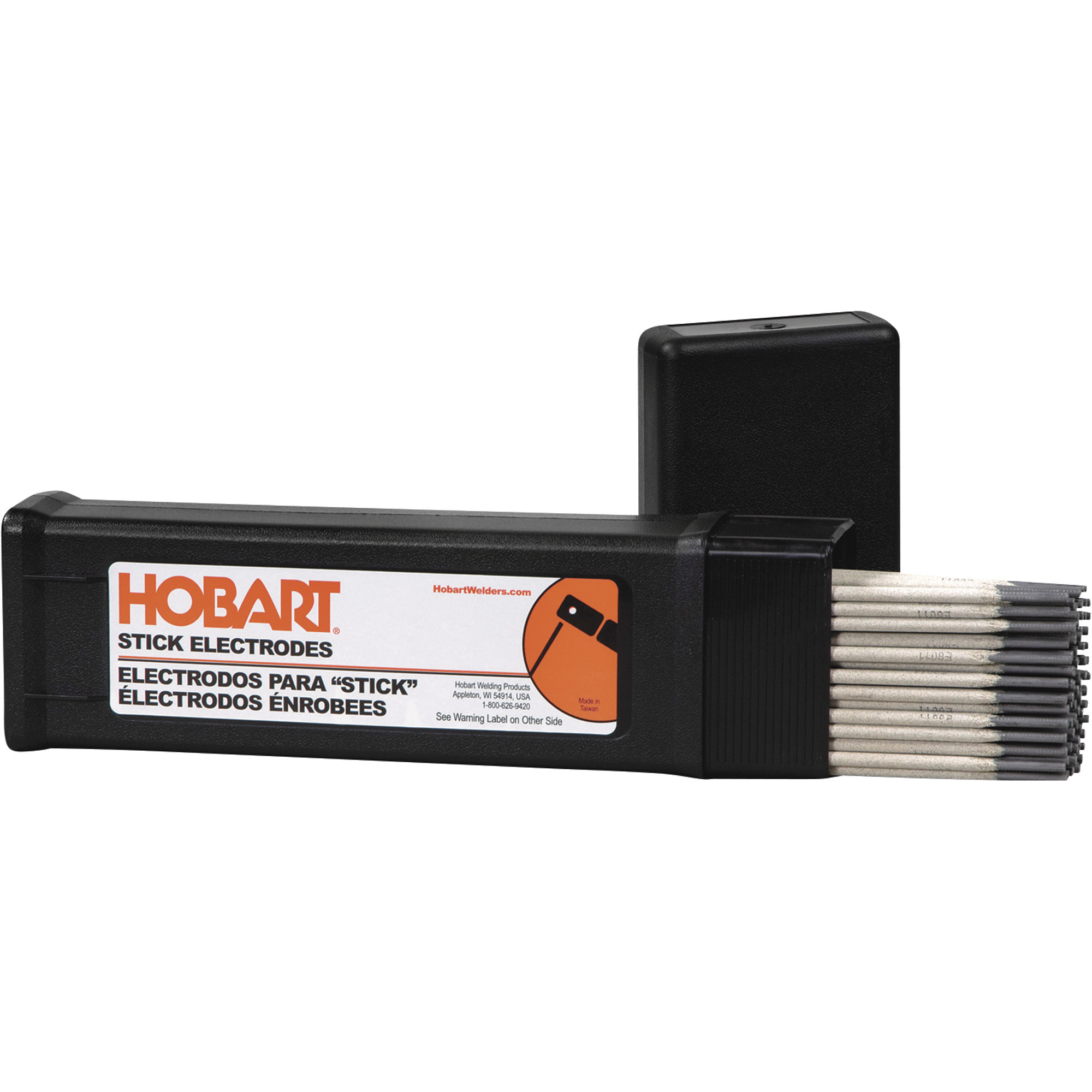 Hobart Filler Metals Stick Welding Electrodes, 7018, 5/32in. x 14in.L, 5-Lb. Container, Model# 770480
